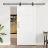 vidaXL Porta scorrevole ORKDAL Bianco 93 x 202 cm Pino massello