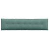 vidaXL Cuscino per Schiena Verde Mare 200 x 50 cm Tessuto in Cords