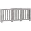 vidaXL Copertura Termosifone Grigio Cemento 205x21,5x83,5 Multistrato