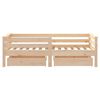 vidaXL Giroletto Bambini con Cassetti 70x140 cm Legno Massello di Pino