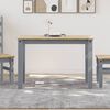 vidaXL Tavolo da Pranzo Panama Grigio 112x60x75 cm Legno Massello Pino