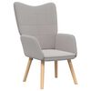 vidaXL poltrona Grigio chiaro 62 x 67 x 95,5 cm Tessuto Sherpa