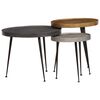 vidaXL Tavolini da Salotto 3 pz Multicolorein Legno Multistrato