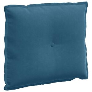 vidaXL Cuscino per Schiena Blu 60 x 50 cm Tessuto in Cords
