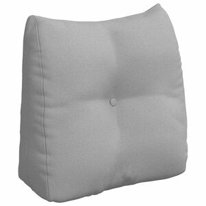 vidaXL Cuscino per Schiena Grigio Nuvola 45 x 24 x 50 cm Tessuto