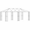 vidaXL Struttura per gazebo senza tessuto per gazebo 6 x 3 m Nero