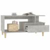 vidaXL Tavolino Salotto Grigio Cemento 90x49x45 cm Legno Multistrato