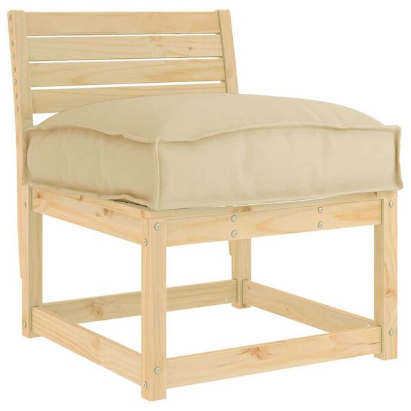 vidaXL Cuscino Beige 60 x 40 x 8 cm Tessuto Oxford