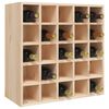 vidaXL Mobiletto per vino 56x25x56 cm in legno massello di pino