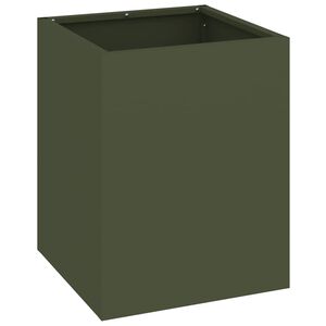 vidaXL Vaso da giardino Verde oliva 32 x 32 x 40 cm