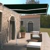 vidaXL Tenda da Sole Retrattile Manuale con LED 300x250 cm Antracite