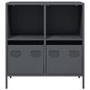 vidaXL Credenza Antracite 68x39x73,5 cm in Acciaio Laminato a Freddo