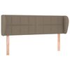 vidaXL Testiera ad Orecchio Tortora 147x23x78/88 cm in Tessuto