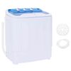 vidaXL Mini Lavatrice a Vaschetta Doppia 5,6 kg