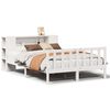 vidaXL Letto Libreria senza Materasso Bianco 150x200 cm Legno di Pino