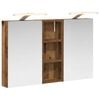 vidaXL Set di Armadi da Bagno 3 pz 80 x 10,5 x 50 cm