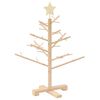 vidaXL Albero di Natale in legno Naturale 75 cm Legno di pino massello