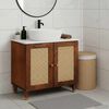 vidaXL Armadio sottolavello Marrone 62 x 33 x 58 cm Legno multistrato
