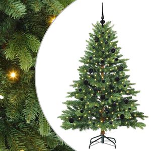 vidaXL Albero di Natale artificiale con 150 LED Verde 150 cm PE e PVC