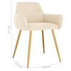 vidaXL Sedie da Pranzo 6 pz Crema in Velluto