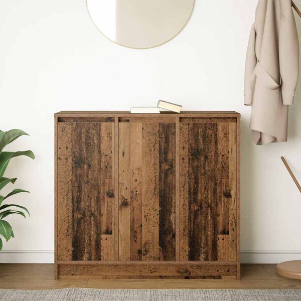 vidaXL Credenza Legno Antico 85x34x76 cm in Legno Multistrato