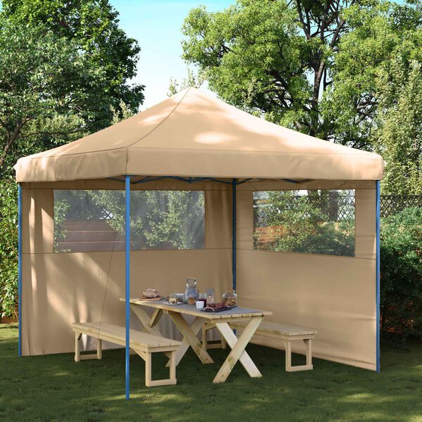 vidaXL Tenda Party Beige 292 x 292 x 315 cm Tessuto Oxford