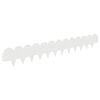 vidaXL Bordura per Prato 50 pz 103 x 15 cm Acciaio Bianco