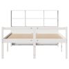 vidaXL Letto Libreria senza Materasso Bianco 160x200 cm Legno di Pino