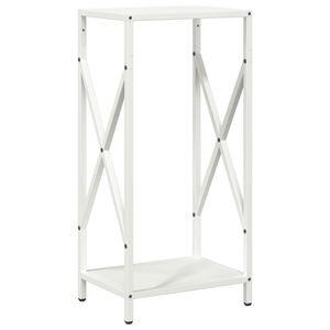 vidaXL Rastrelliera per Legna da Ardere Bianca 34x25x70 cm