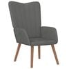 vidaXL Poltrona Relax Grigio Scuro in Velluto