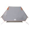 vidaXL Tenda da Campeggio 2 Persone Grigio Impermeabile