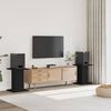 vidaXL Supporti Altoparlanti 2 pz Neri 30x30x40cm in Legno Multistrato