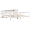 vidaXL Letto Libreria senza Materasso Bianco 200x200 cm Legno di Pino