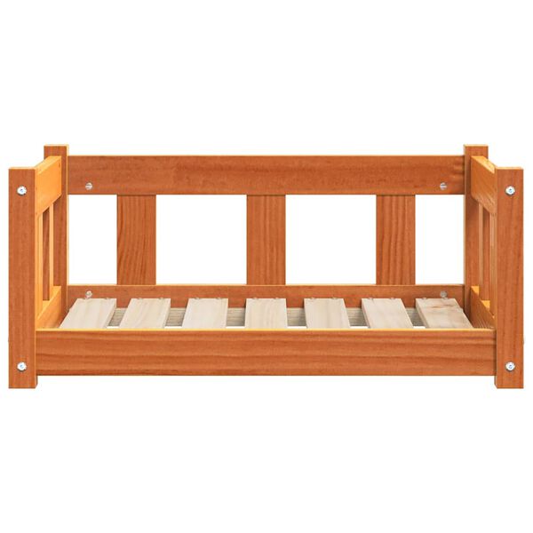 vidaXL Letto per Cani Marrone cerato 65,5 x 50 x 28 cm Pino massello