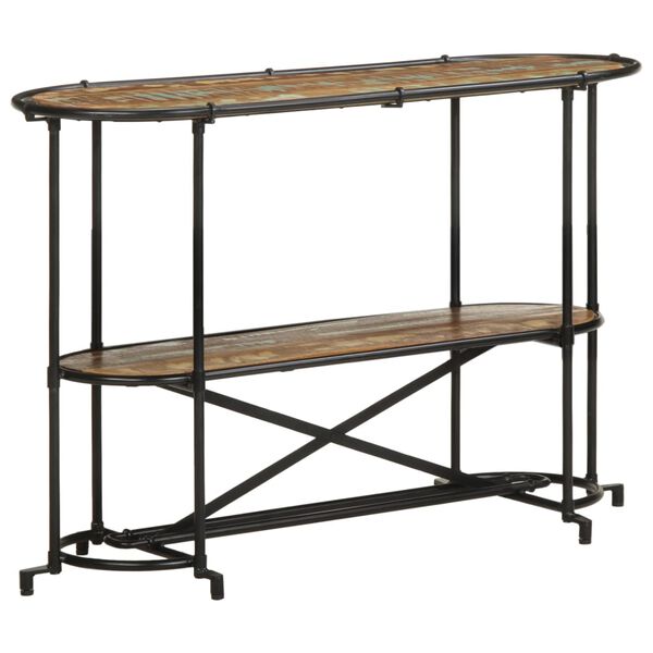 vidaXL Tavolo Consolle 110x42x76 cm in Legno Massello di Recupero