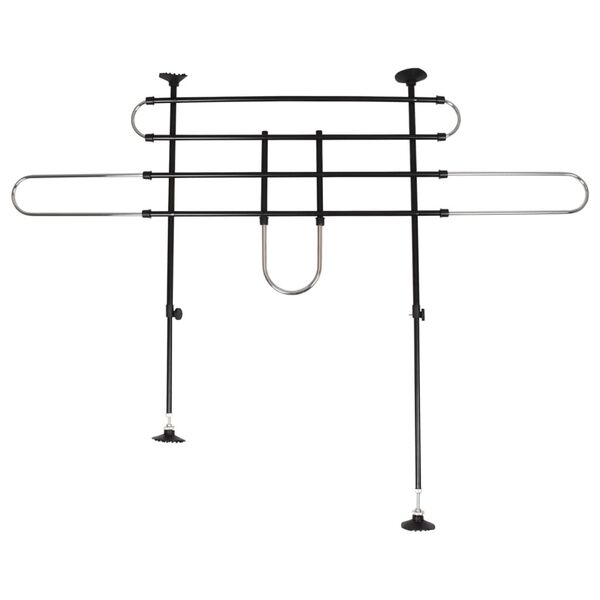 FLAMINGO Divisorio Auto per Cani a 2 Barre e 2 Opzioni Eduard Nero