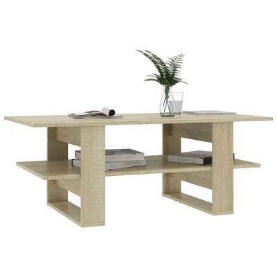 vidaXL Tavolino da Salotto Rovere Sonoma 110x55x42cm Legno Multistrato