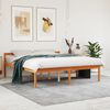 vidaXL Letto per Anziani Marrone Cera 160x200cm Legno Massello di Pino
