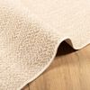 vidaXL Tappeto ZIZUR Beige 140x200 cm Aspetto Iuta Interni ed Esterni