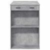 vidaXL Tavolo da Bar Grigio Cemento 102x70x103,5 cm in Truciolato