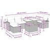 vidaXL Set Divano da Giardino 8 pz con Cuscini Beige in Polyrattan