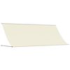 vidaXL Tenda da Sole Retrattile Crema 400x150 cm in Tessuto e Acciaio