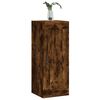 vidaXL Mobile a Parete Rovere Fumo 34,5x34x90 cm in Legno Multistrato
