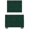 vidaXL Giroletto a Molle con Materasso Verde Scuro 90x190 cm Velluto