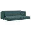 vidaXL Divano-letto da pavimento 200cm Verde Scuro Velluto