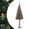 vidaXL Albero di Natale snodato con 150 LED Verde e Bianco 150 cm