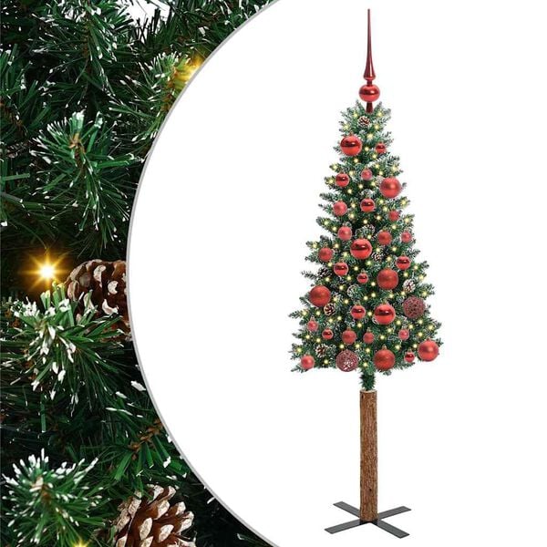 vidaXL Albero di Natale snodato con 150 LED Verde e Bianco 150 cm