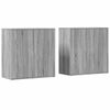 vidaXL Credenze 2 pz Grigio Sonoma 79x38x80 cm in Legno Multistrato