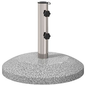 vidaXL Base per parasole per palo da 40-50 mm 26.45 kg Grigio