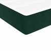 vidaXL Giroletto a Molle con Materasso Verde Scuro 90x190 cm Velluto